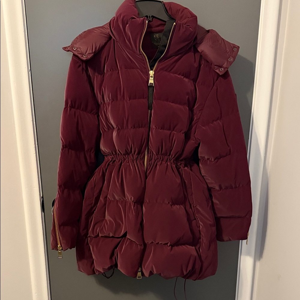 Athleta x Alicia Keys Burgundy Puffer Jacket